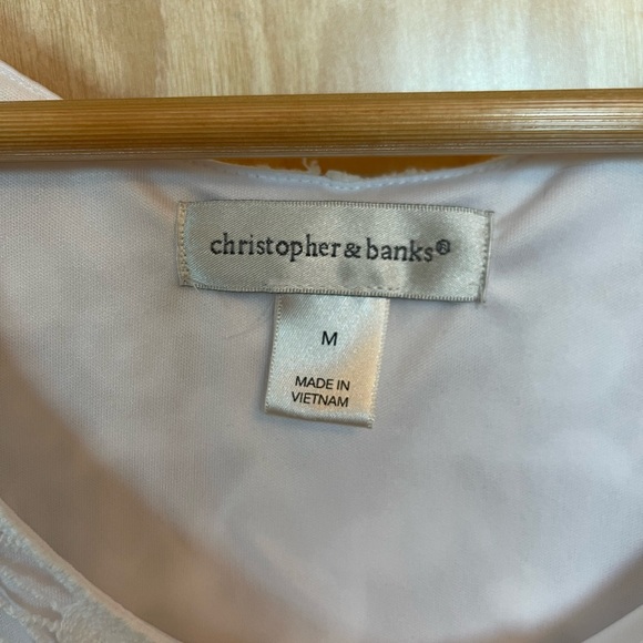 White Long Lace Tank Top - Picture 3 of 5